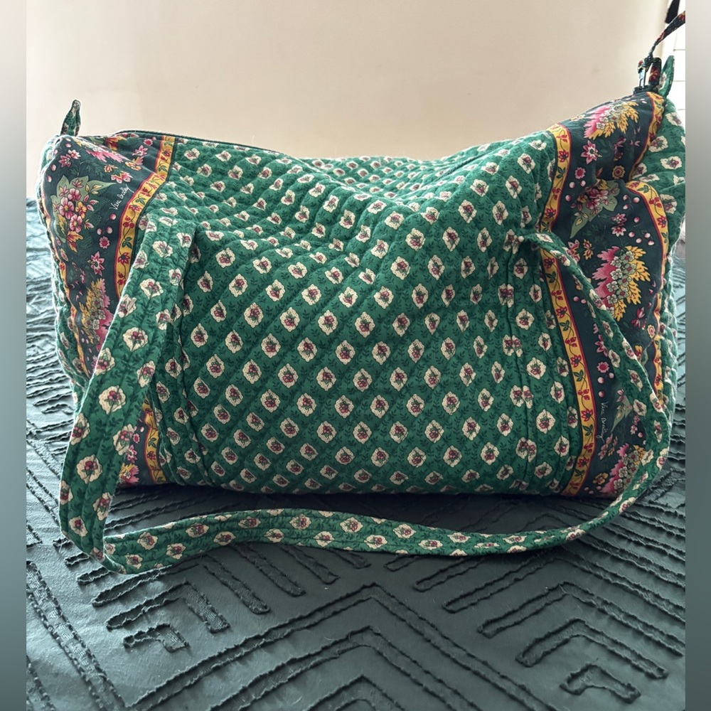 Vintage 90s VERA BRADLEY Rare Retired Greenfield Pattern travel bag